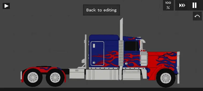 An Optimus prime truck Fruit Playground Mods