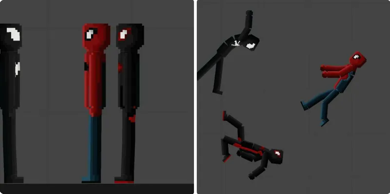 SpiderManBlacksuit Fruit Playground Mods