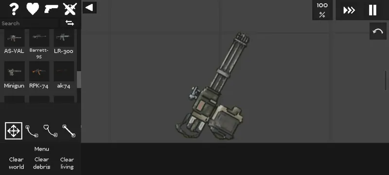 Minigun Fruit Playground Mods