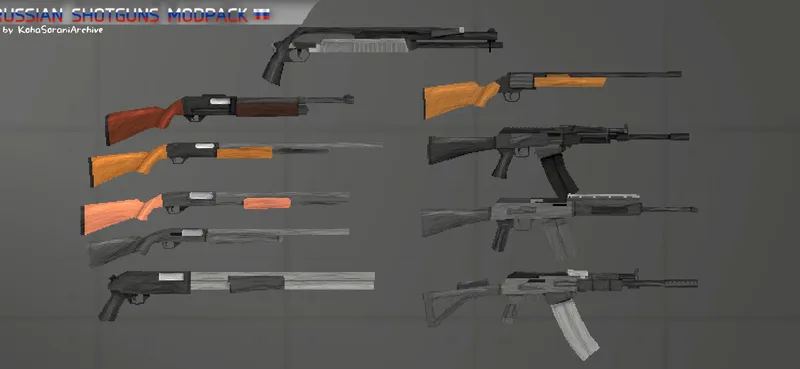 RussianShotgunsModPack Fruit Playground Mods