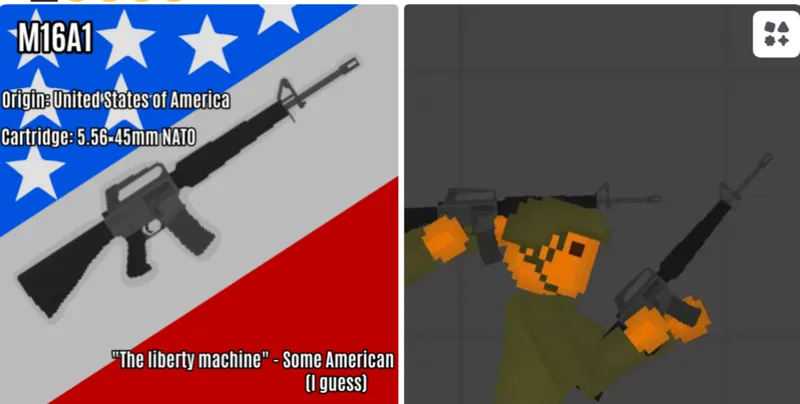M16A1 Fruit Playground Mods