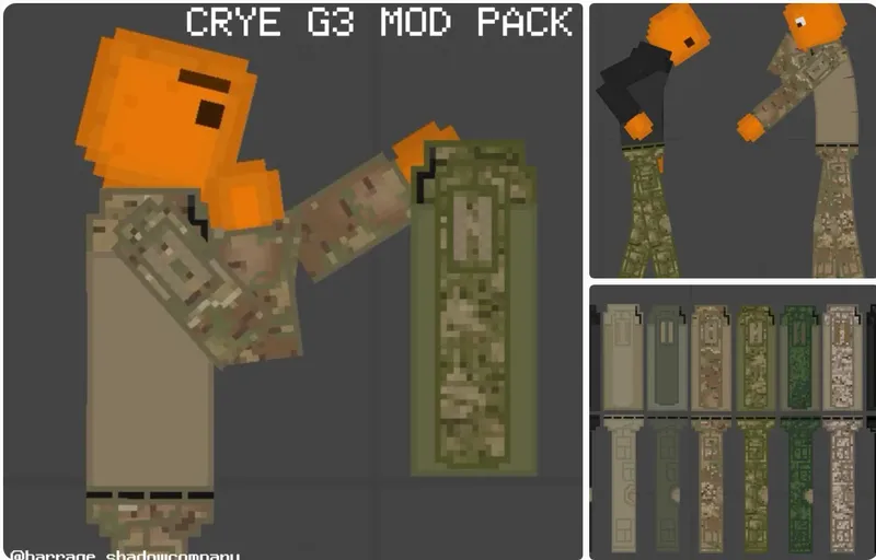 CryeG3CombatShirtPants Fruit Playground Mods
